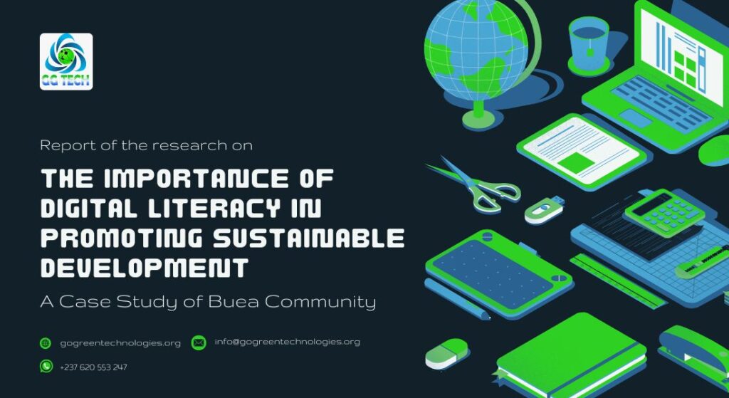 Report of the research on “The Importance of Digital Literacy in Promoting Sustainable Development: A Case Study of Buea Community”