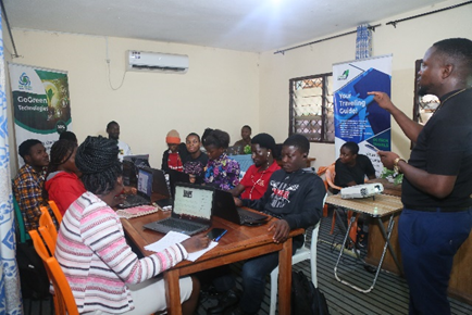 Figure 4: mentorship session with Awejan